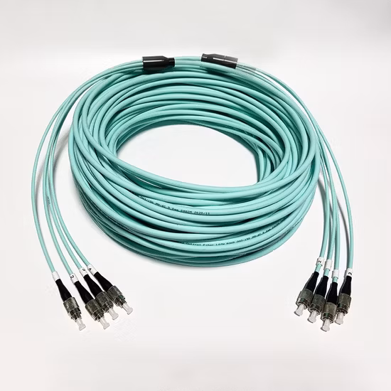 Cable de puente interior con varios modos de funcionamiento acorazado confiable del conector de la fibra óptica